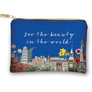 Punch Studio Small Euro Graphic Accessory Pouch